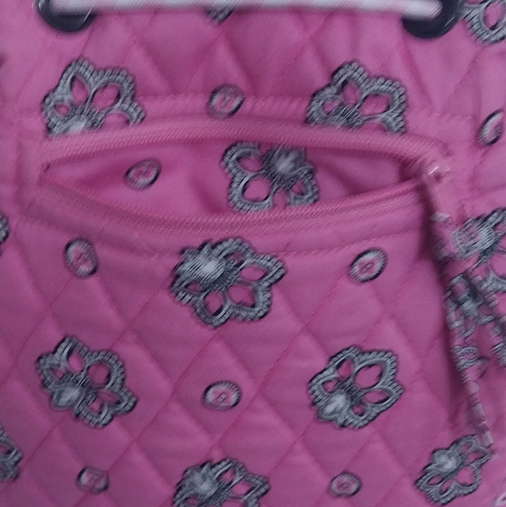Vera Bradley Pink Floral Quilted Backpack - Picture 4 of 7